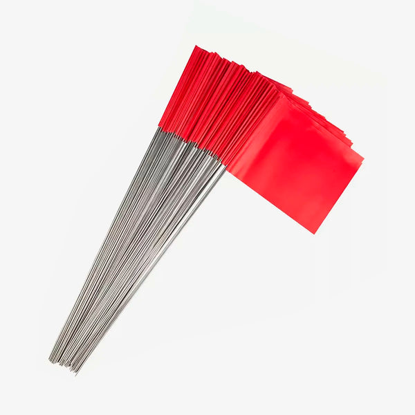 Banderas de Señalización para replanteo en topografía - Pack de 100 unidades